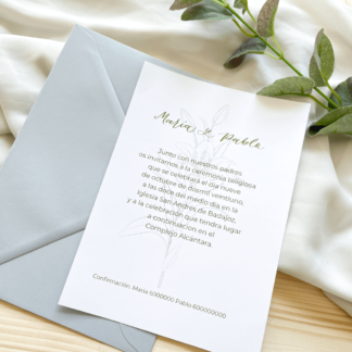 invitación de boda orellana