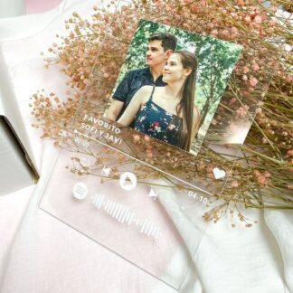 caja regalo de San Valentín lovers-placa detalle