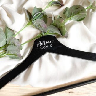 percha boda personalizada novio