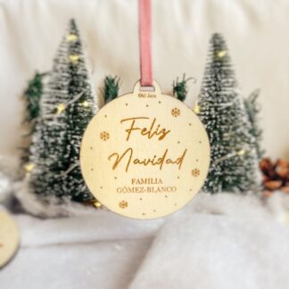 Adorno navidad personalizado Feliz navidad Familia
