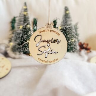 Bola de navidad personalizada Primeras navidades casad@s 2