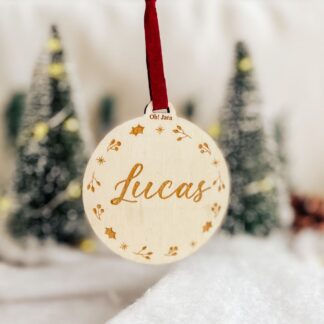 Bola de navidad personalizada Corona Xmas