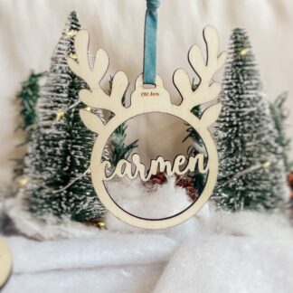 Bola de navidad personalizada Reno Rudolph