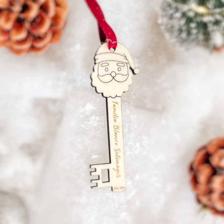 Adornos Para Llaves De Navidad, Llave Mágica De Papá Noel, Adorno Para Llave De Puerta, Decoración Colgante De árbol De Navidad, Decoración Abierta, Sublimación De Bricolaje, Llaves De Esqueleto En