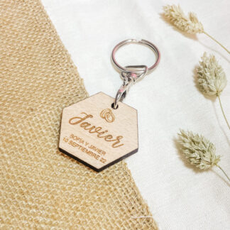 llavero hexagonal AMORE 2