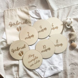 Placas Cumple Mes personalizadas